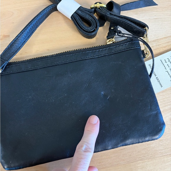 Cleobella Leopard Print Crossbody with Black Trim - Picture 6 of 6